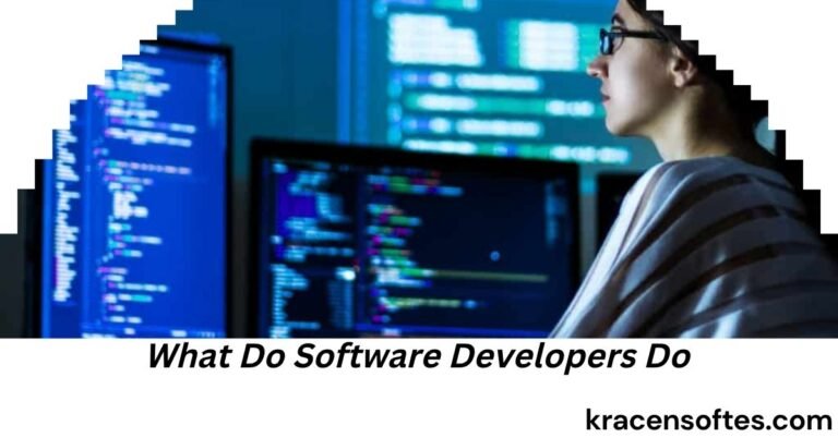 What Do Software Developers Do