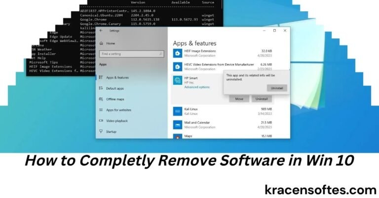 How to Completly Remove Software in Win 10